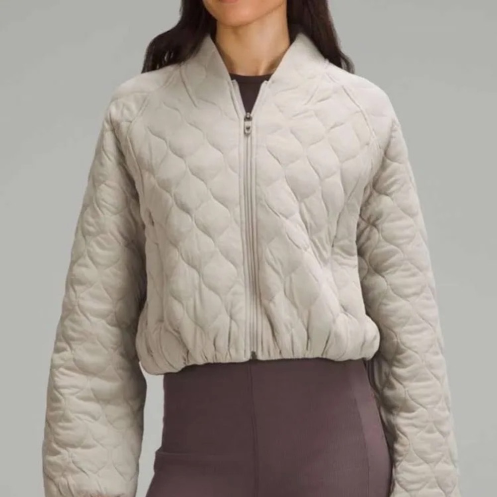 Lululemon quilted bomber jacket